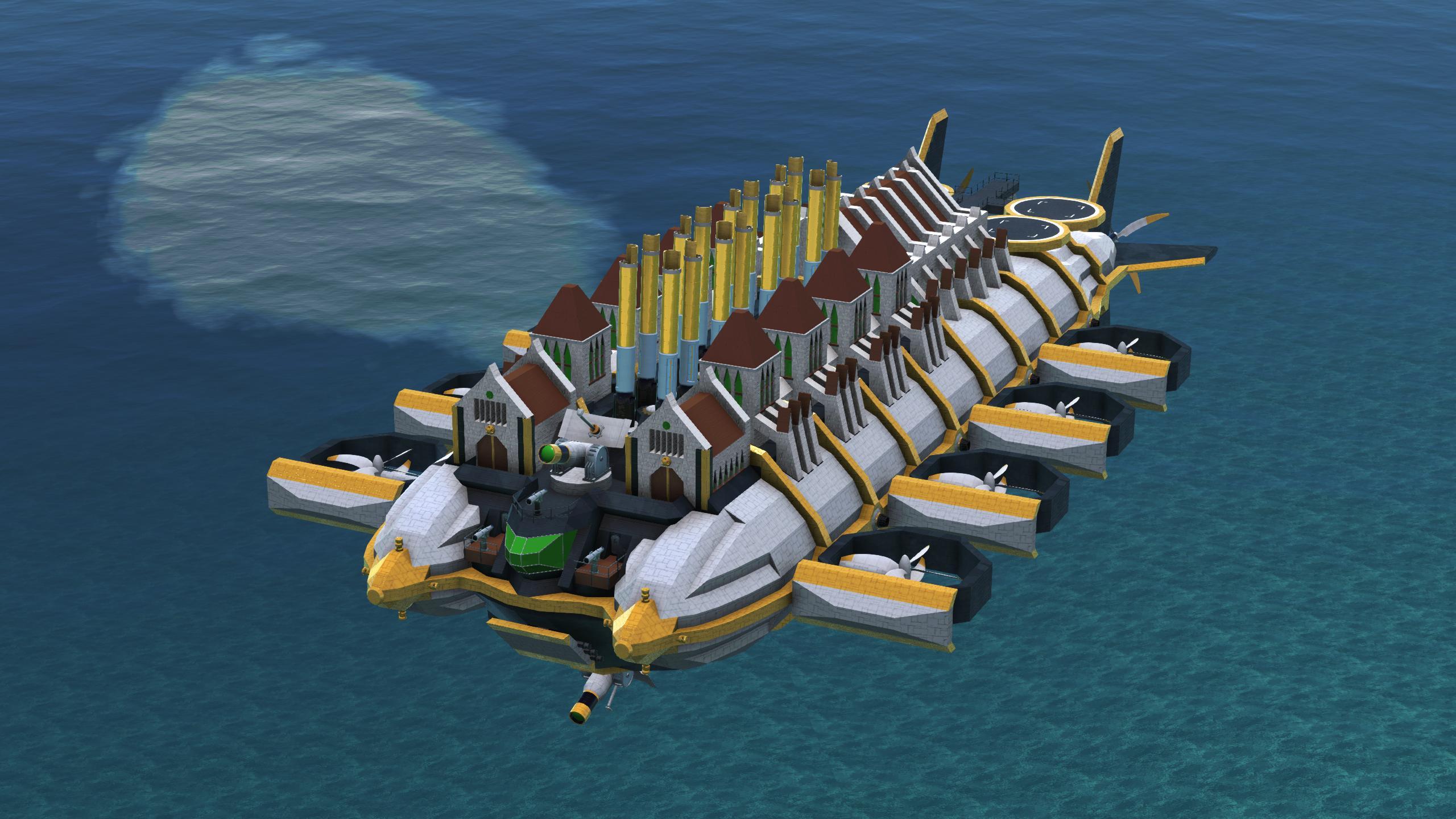 AoG-SotE ZMC Bristleback-class Mortar Metal Clad Airship preview