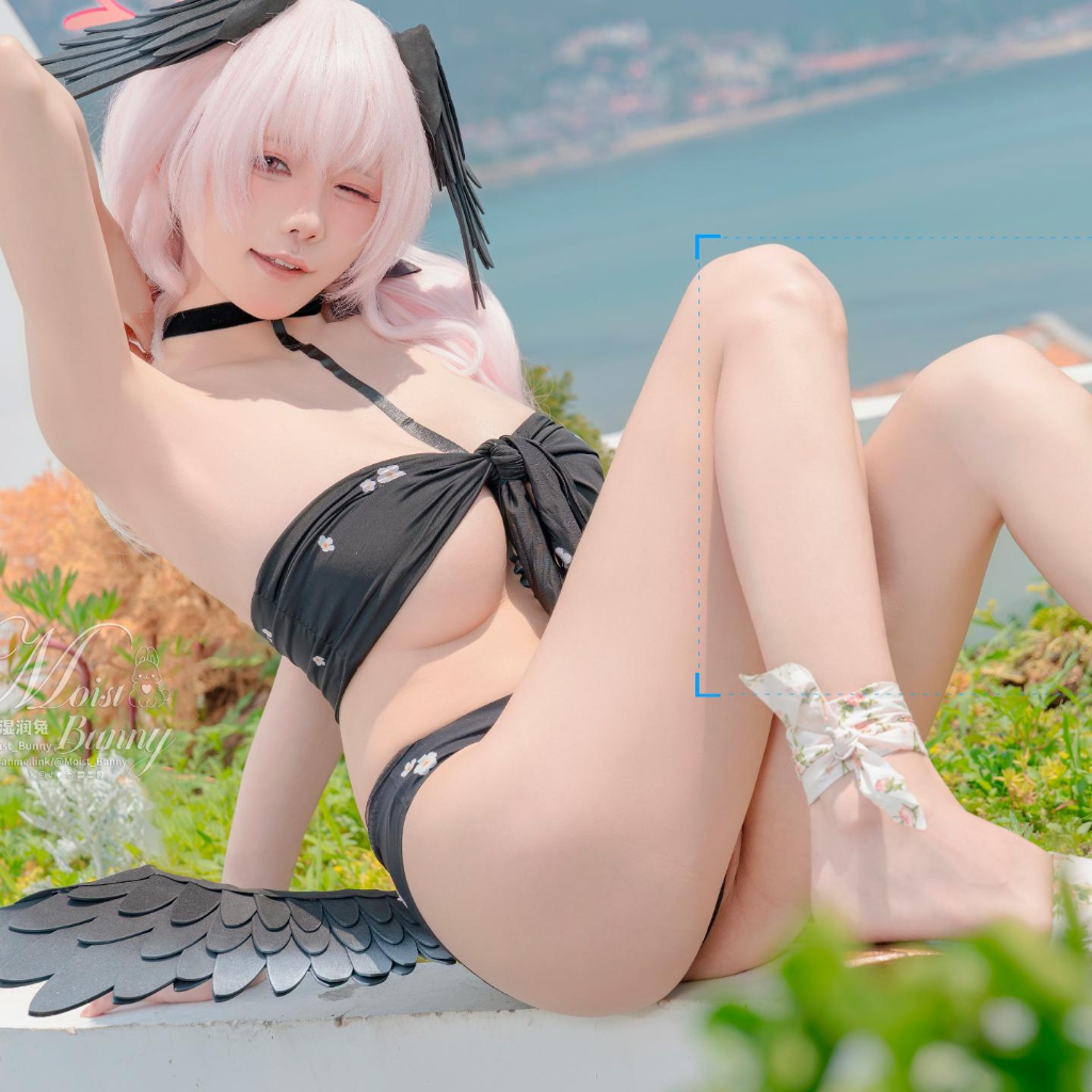 「Pic」Yiko湿润兔（咬一口兔娘）-8月 碧蓝档案 下江小春 泳装 95p