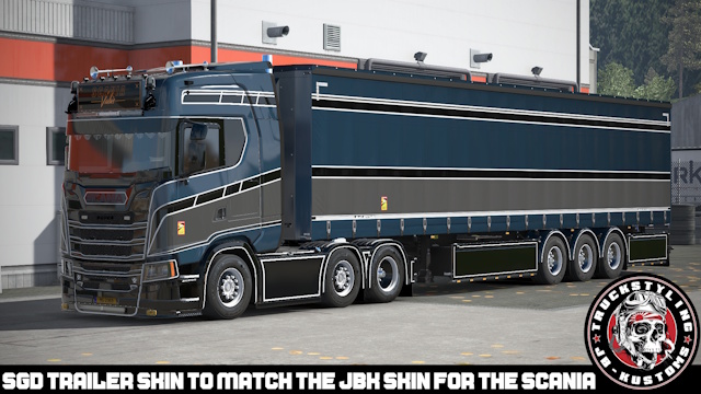 JBK Skin for SGD Trailer to match JBK Scania Skin