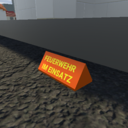 Finniemmalywerke - Feuerwehr im Einsatz Schild