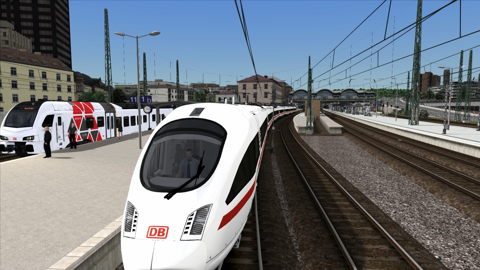 ICE 93 80 5411 003-7D-DB to Gau-Algesheim 7 Car Express via Flughafen Fernbahnhof