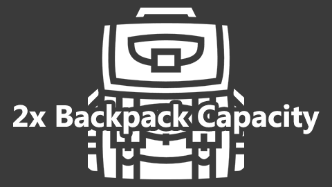 2x Backpack Weight Capacity