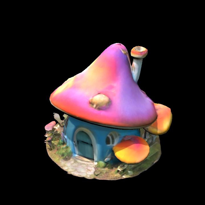 Decorative toadstool house 2