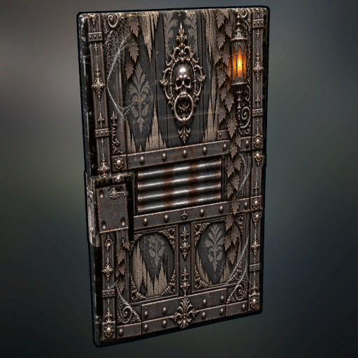 Spooky Skull Door
