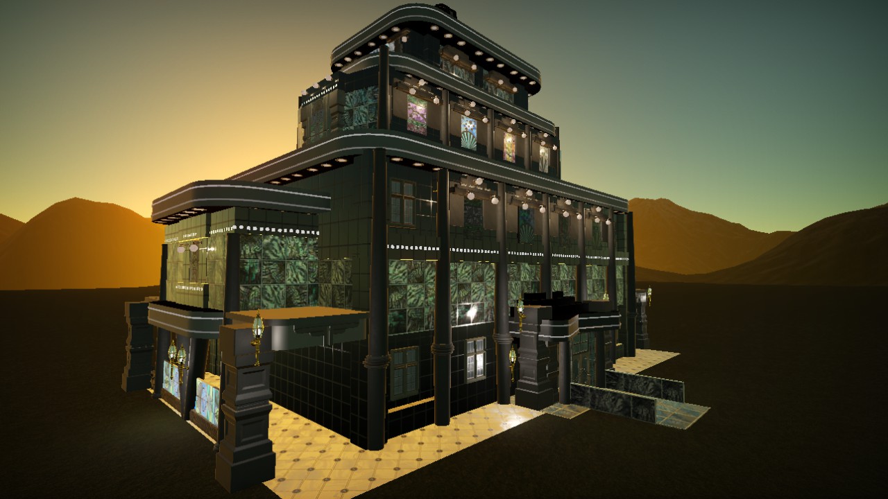 Art Deco 13 asset collection : floor, wall, stained glass windows