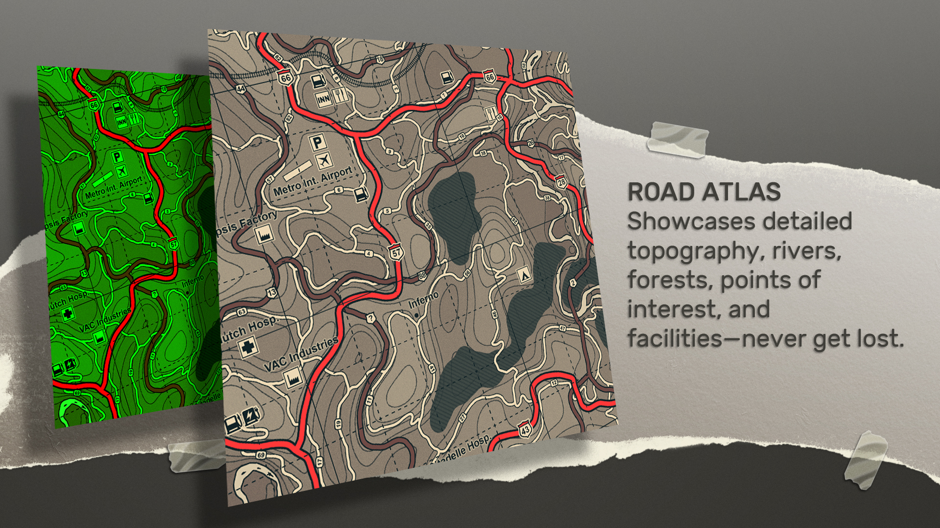 Steam Workshop::FAMAS | Paper Collage (Road Atlas)