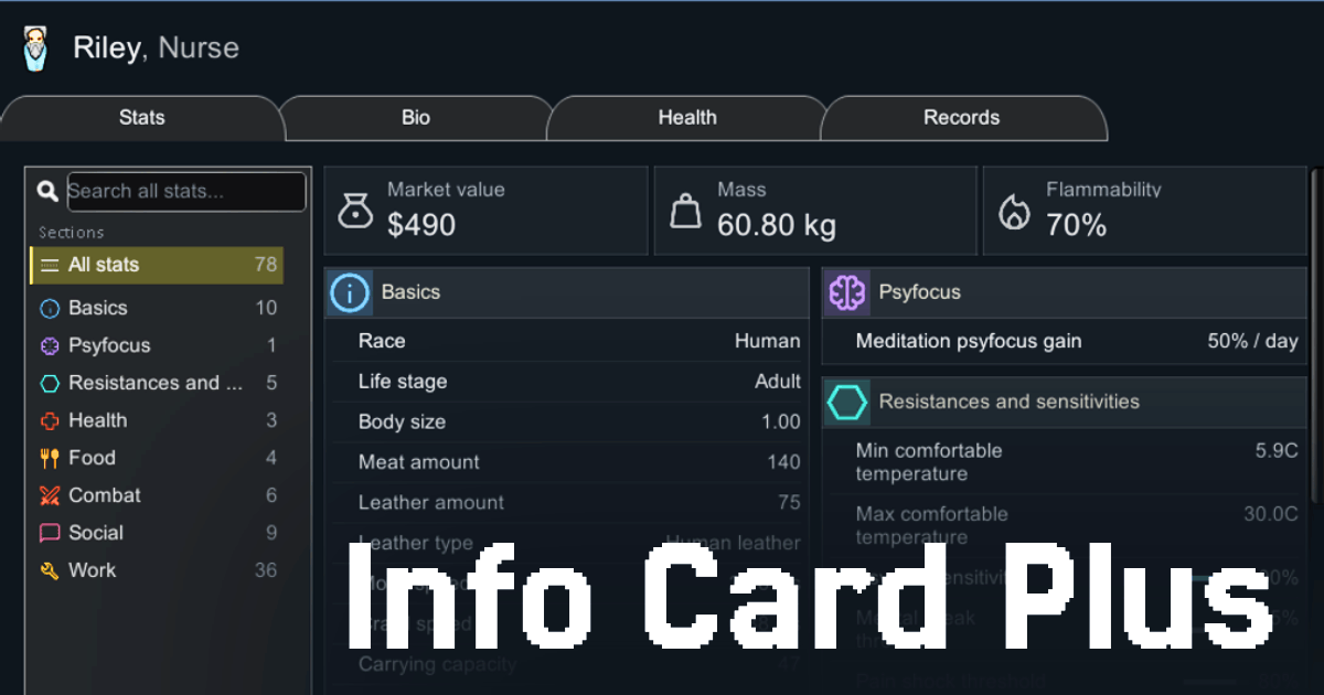 Info Card Plus