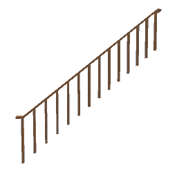 Hostel Stair Rail - Cedar