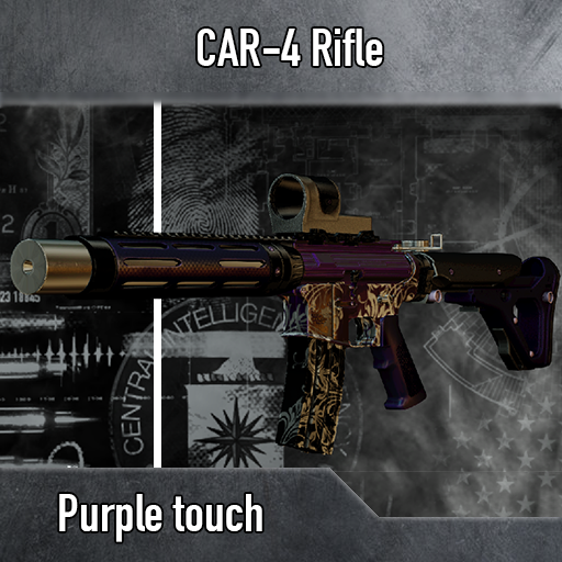 CAR-4 Rifle | Purple touch