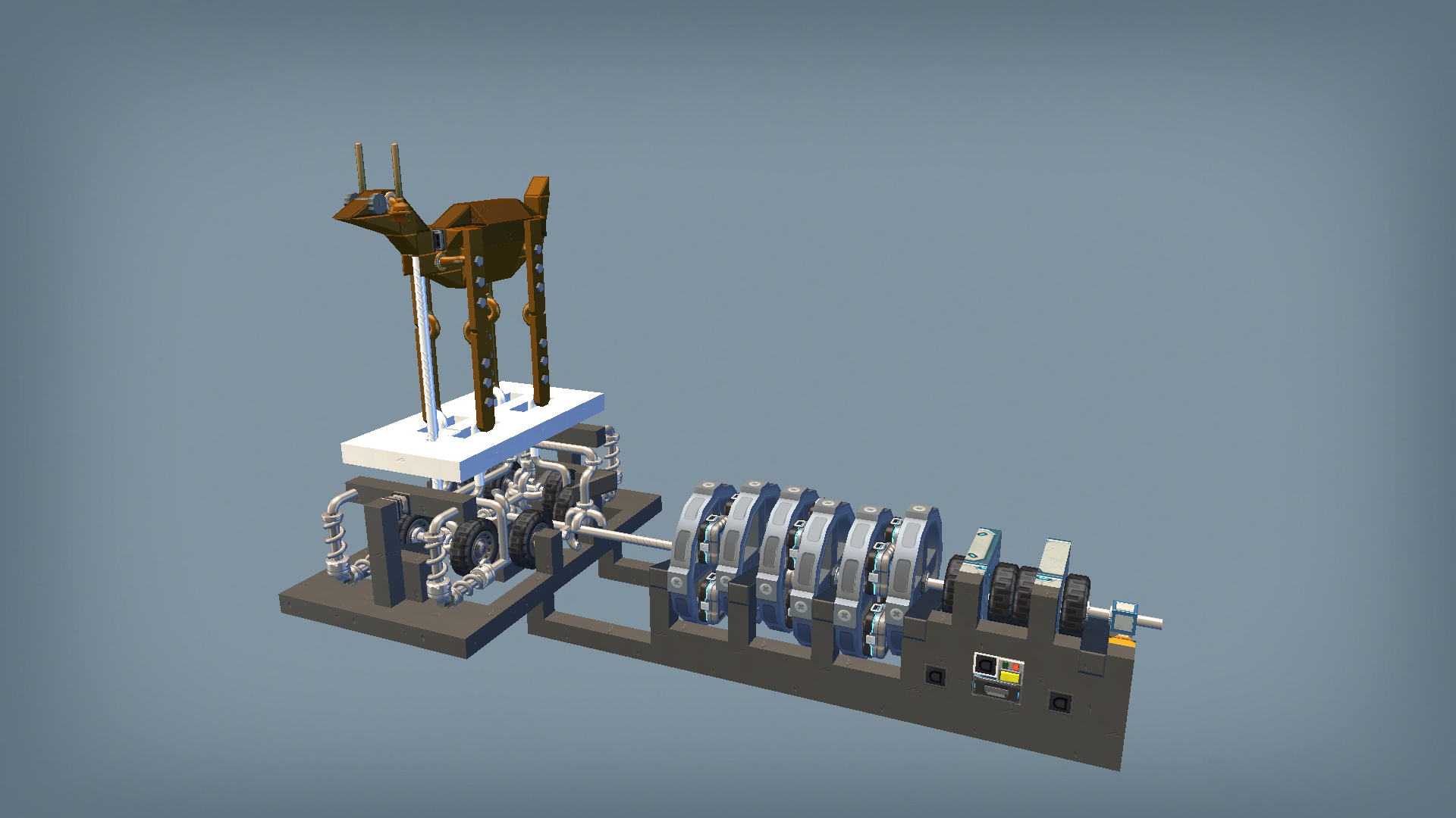 piston deer animatronic