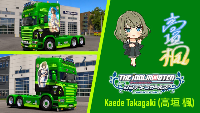 RJL Scania R & R 4-Series Kaede Takagaki - The iDOLM@STER Cinderella Girls Skin