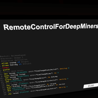 RemoteControlForDeepMiners