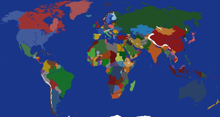 World Map Classic (International Waters + Rivers)