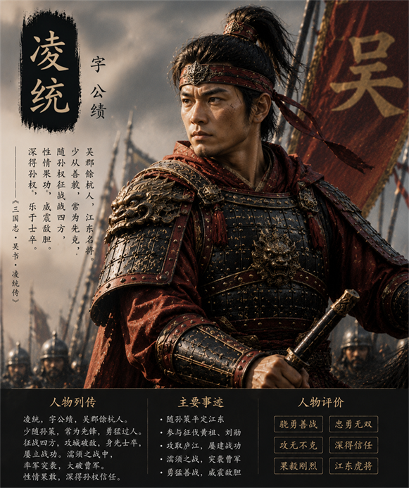 三国演义·东吴骁将凌统