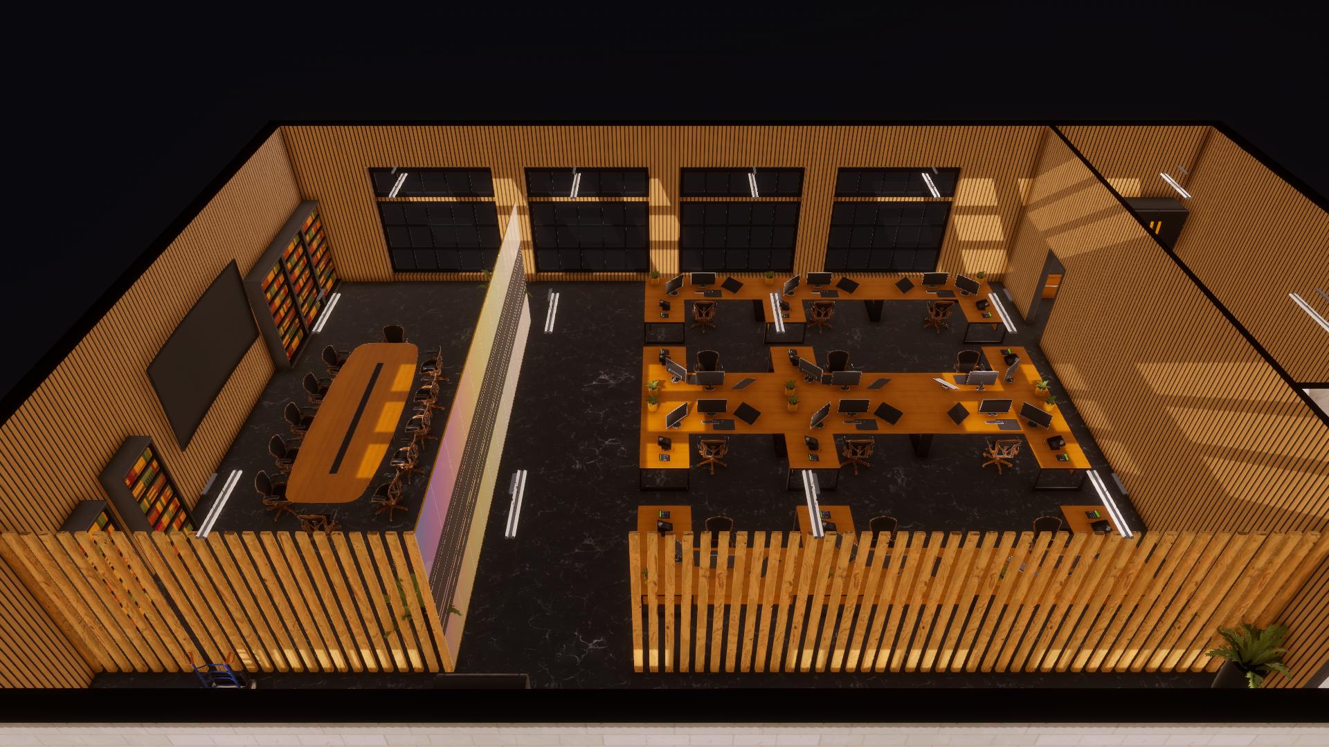 HQ Black-Gold 12 Workplaces Full preview