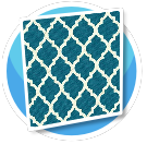 Quarterfoil Teal