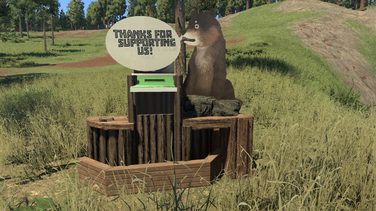 Cave Bear "Thank You" Donation Box