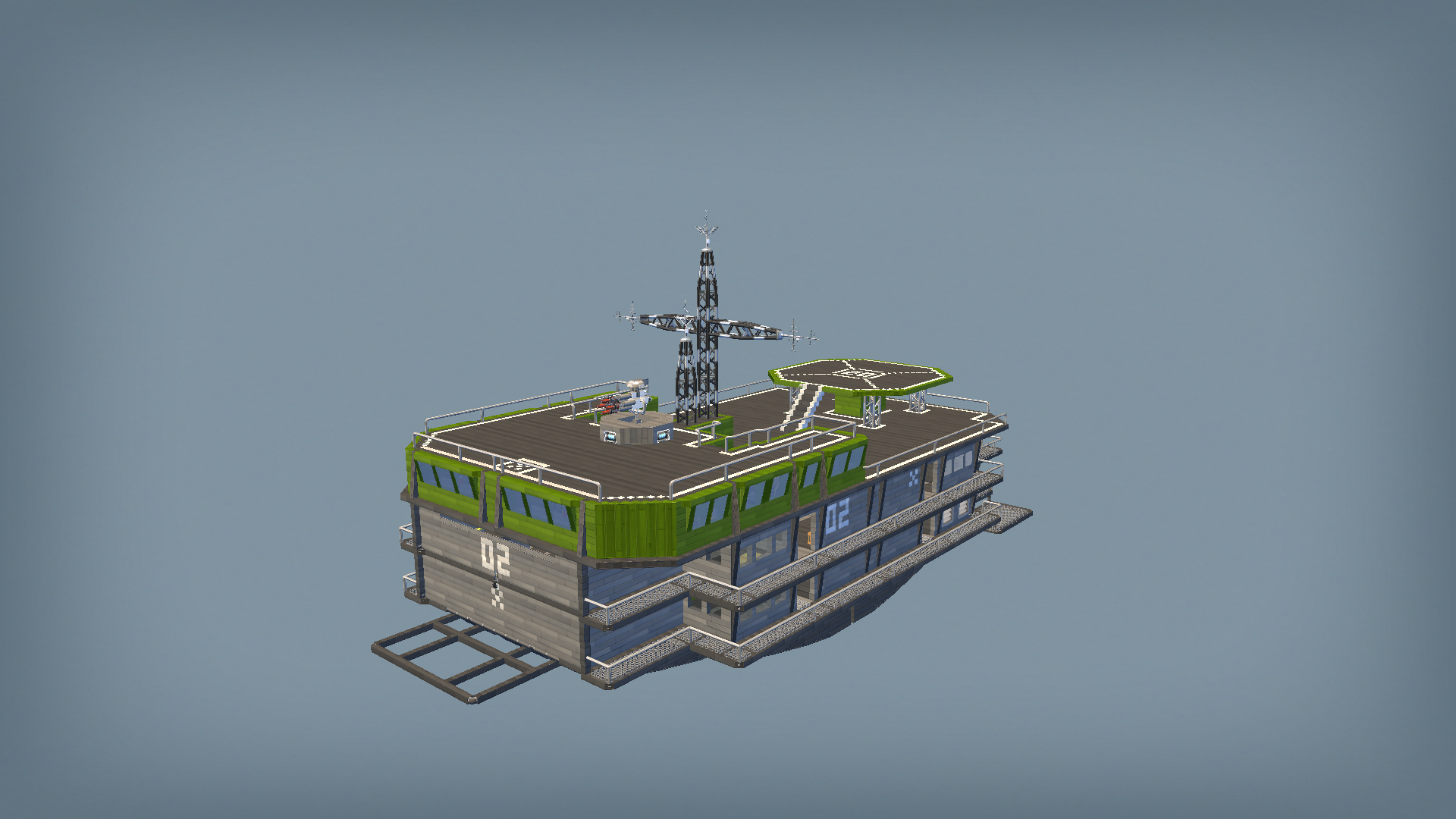 Floating army vehicle ferry