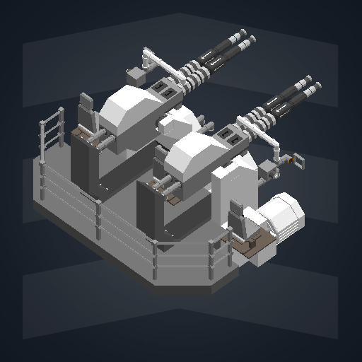 WWII 40mm Bofors Quad Mount (Naval)