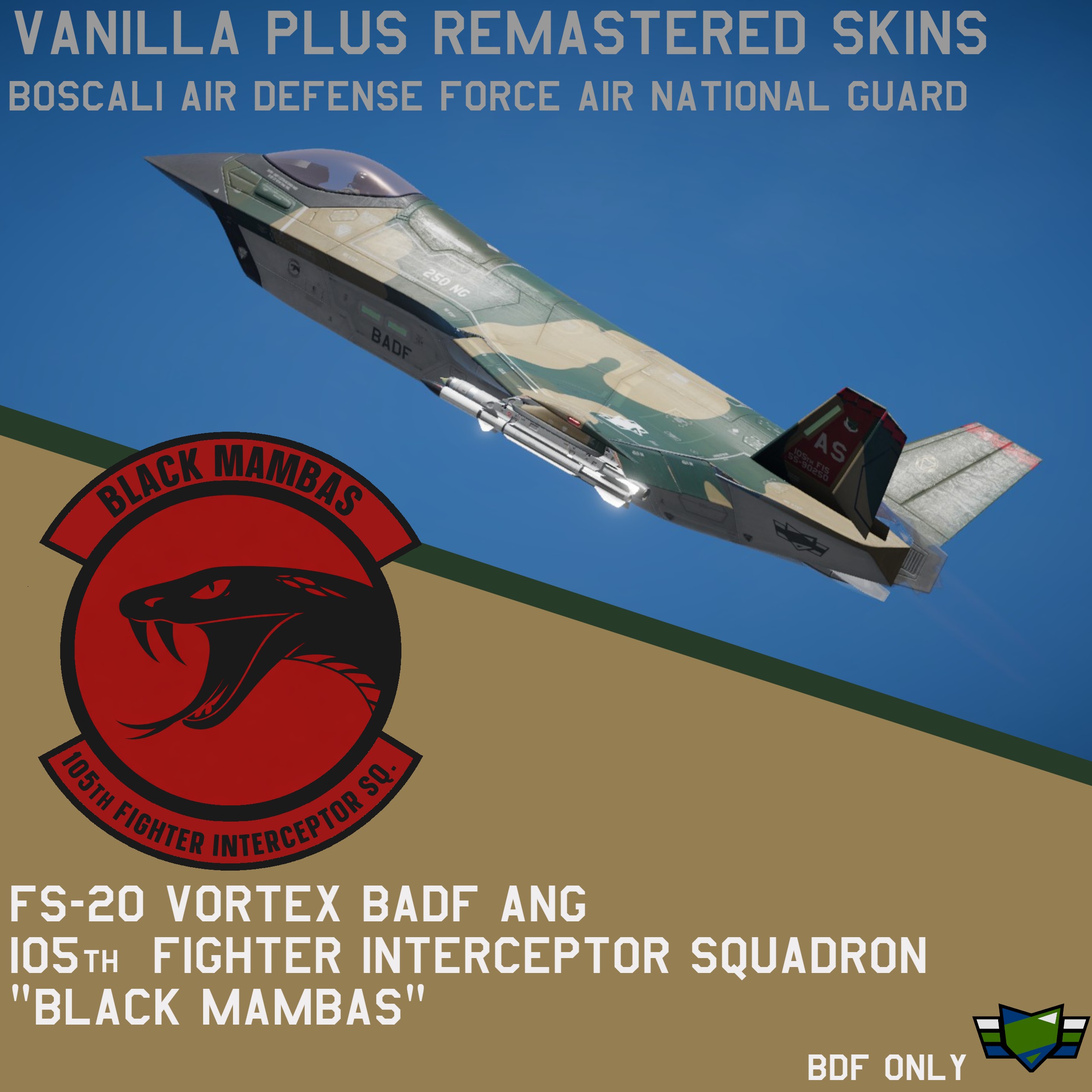 [FS-20 Vortex] BADF ANG 105th FIS Ashwood Auxiliary (Vanilla+)