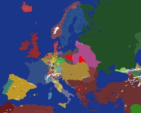 Europe 1792 with Nikolandia (Alternative Version)