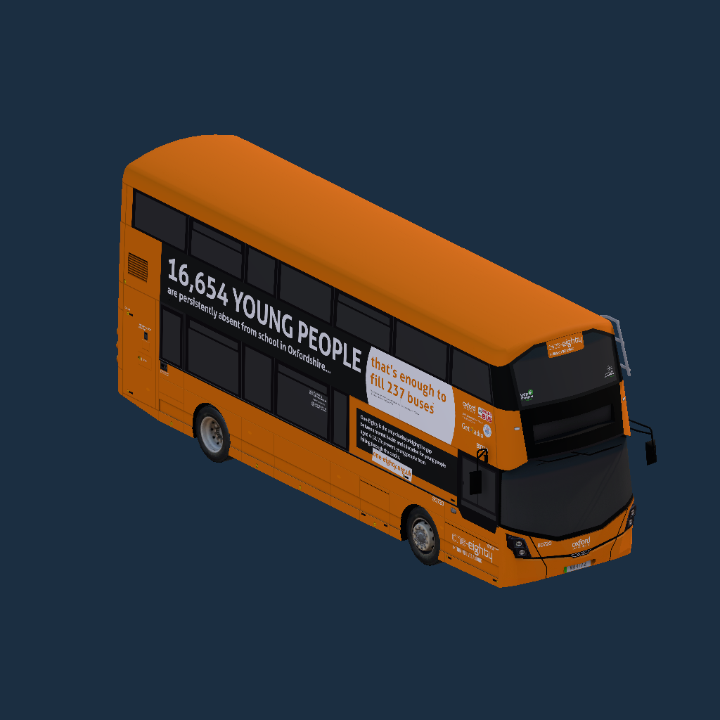 Oxford Bus Company one-eighty Wright StreetDeck Electroliner
