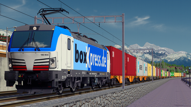 Vectron boxxpress 193 Container train (Long)