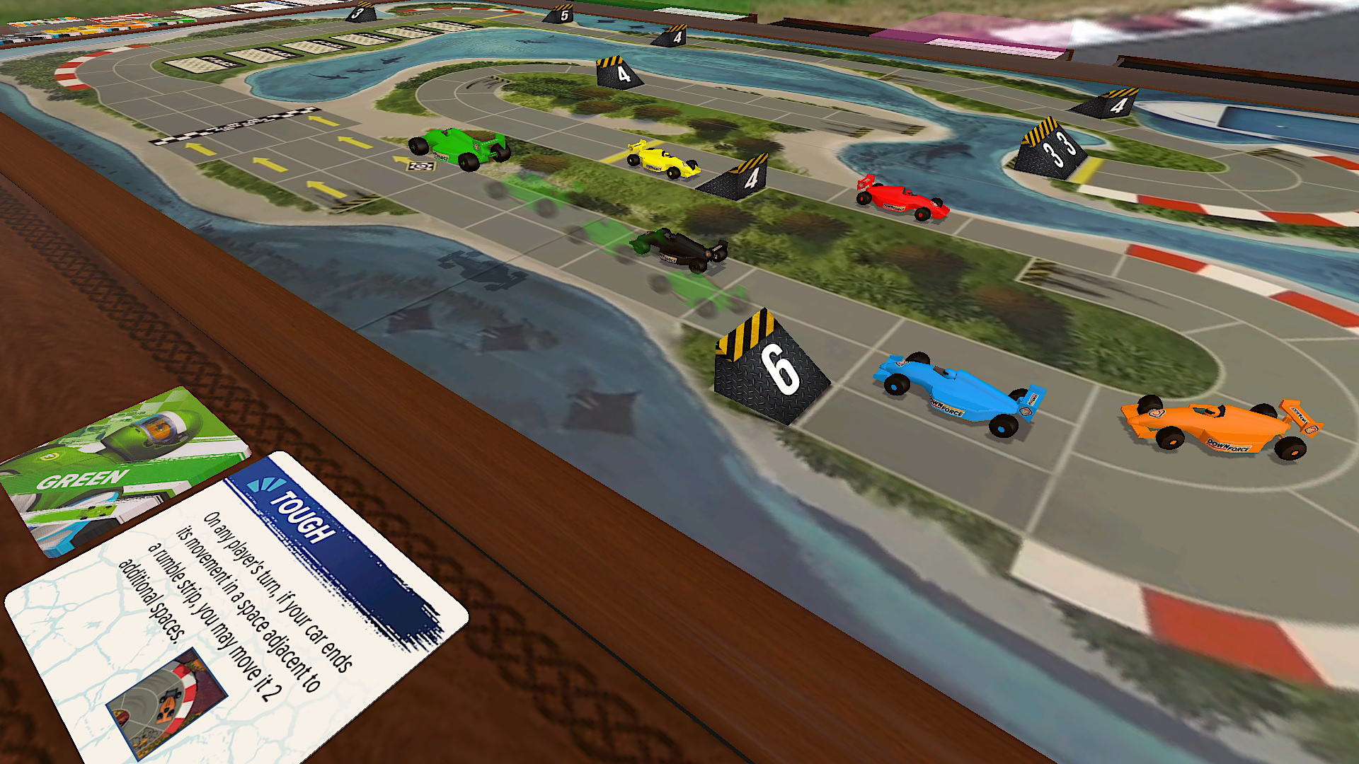 Iello, Downforce, Board Game, Ages 8+, 2-6 Players, 30 Minutes Playing Time
