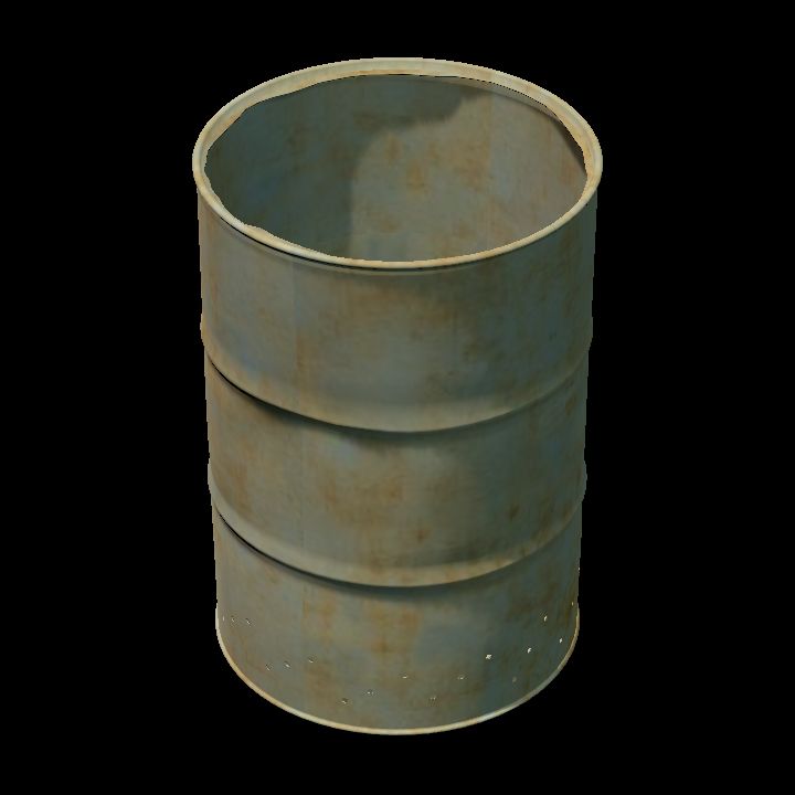 Barrel - rusty 5 open