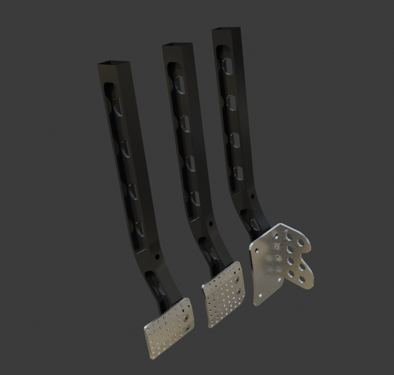 Racing pedal set