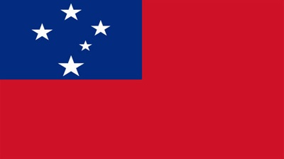The flag of Samoa