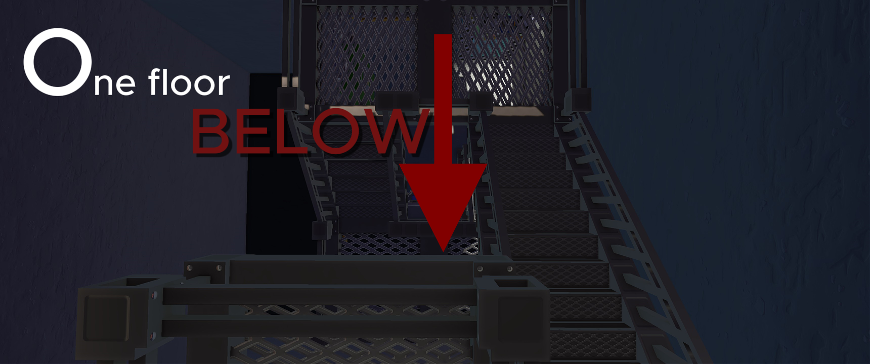One floor below