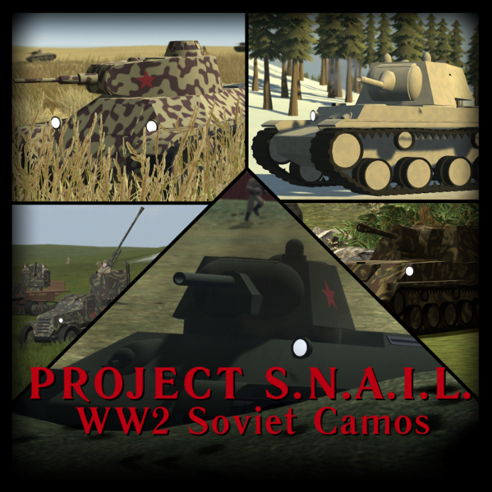 [PROJECT S.N.A.I.L.] WW2 Soviet Camos Pack (Summer, Desert, Winter, and Forest)
