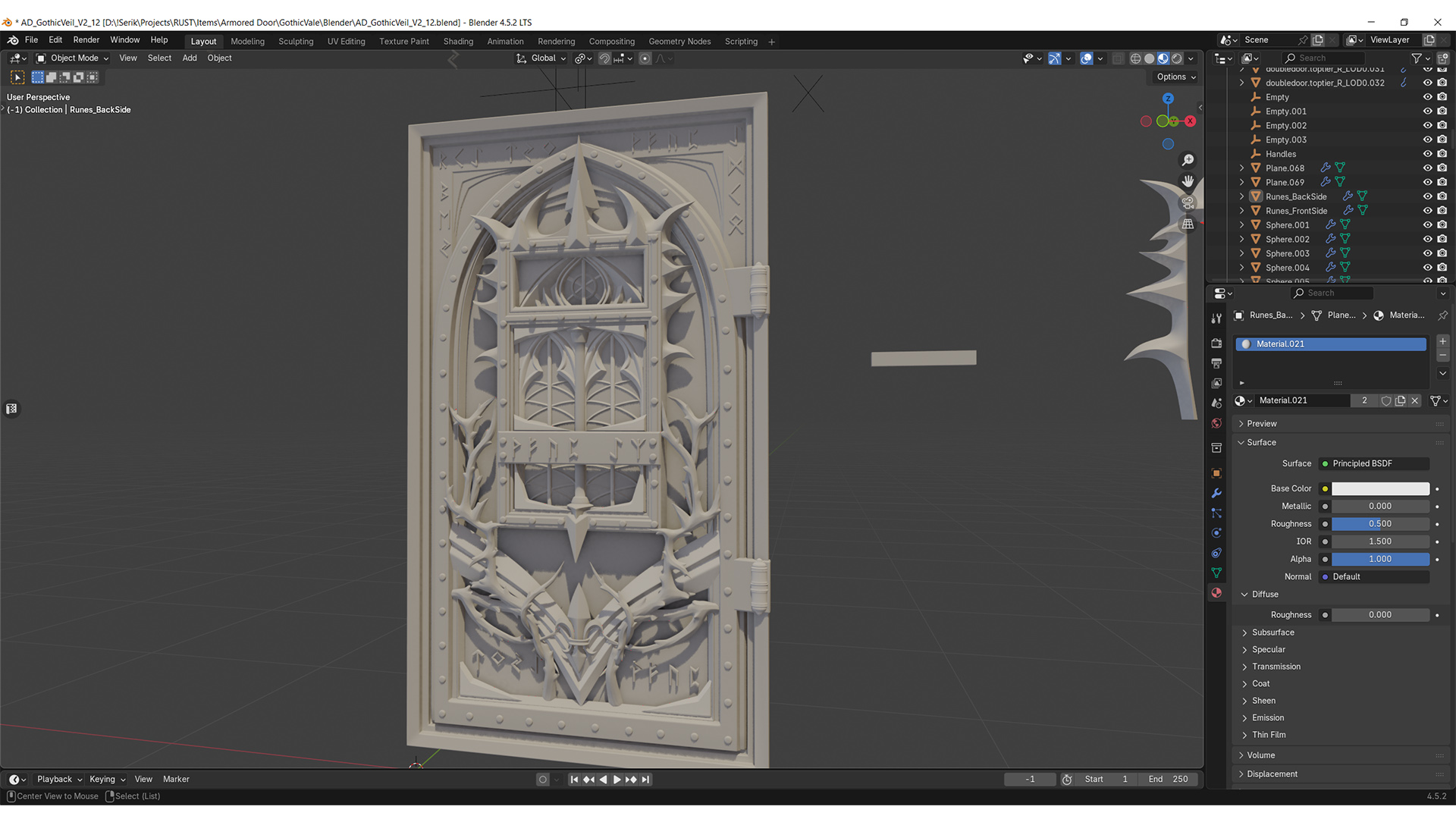 Gothic Veil Armored Door thumbnail 12